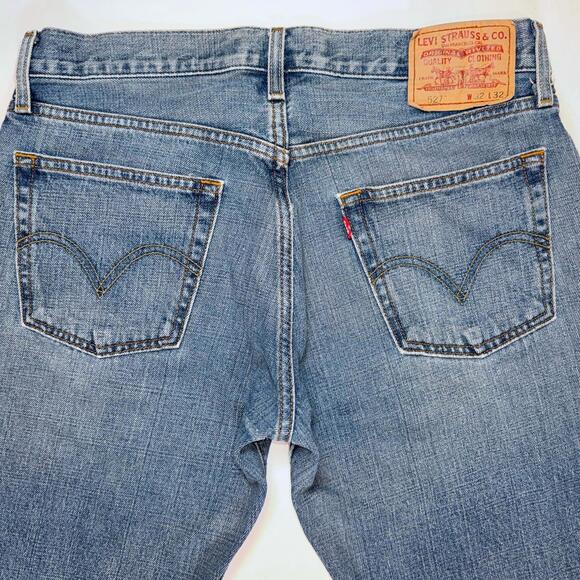 Levi Strauss 527 Low Boot Cut Blue Jeans - 32/32 - Picture 6 of 7